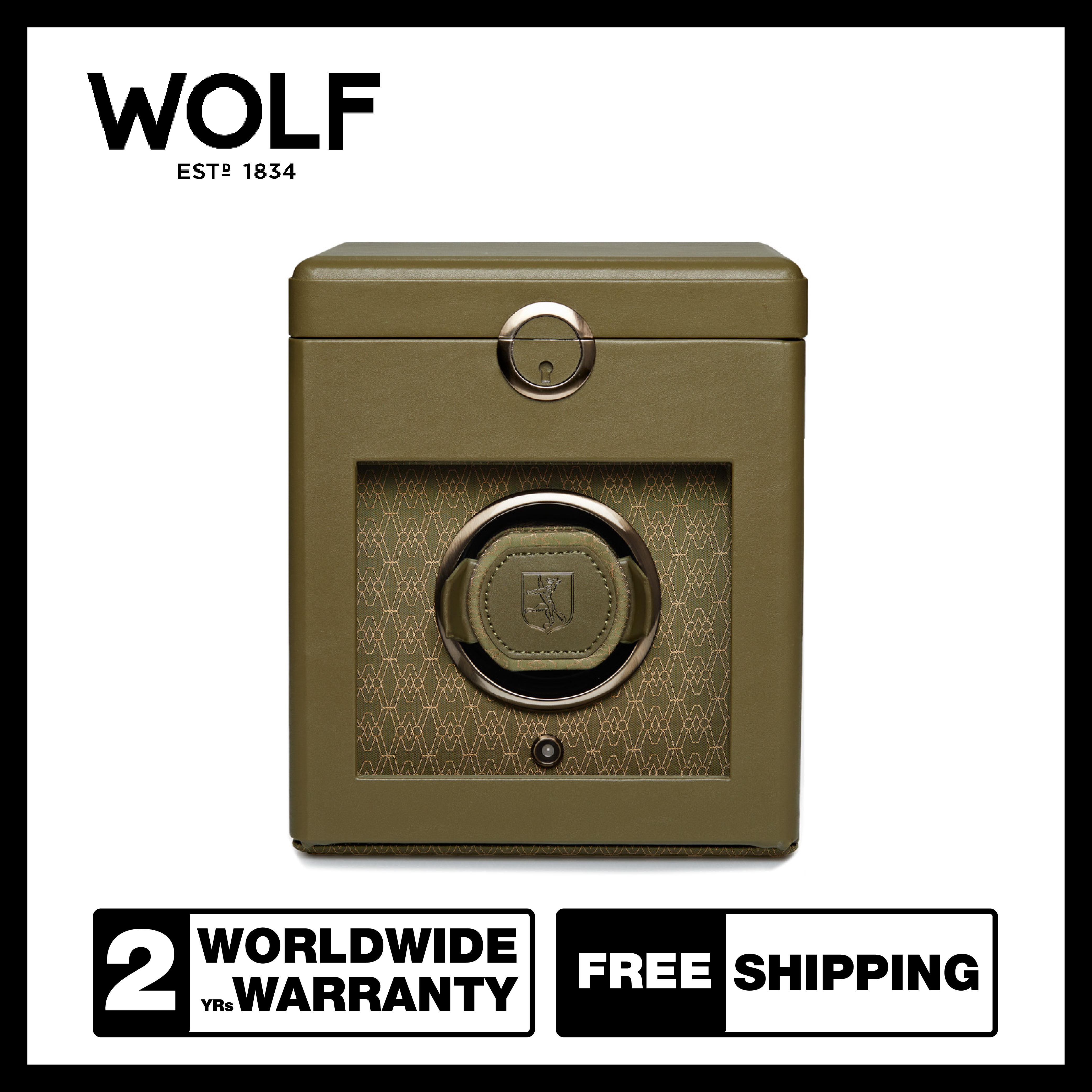 Wolf1834 Earth Single Watch Winder (Olive) ราคา 47,900 บาท*ส่งฟรี