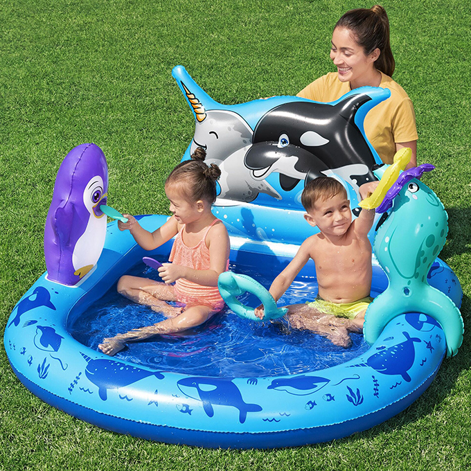 Bestway 53" x 51.5" x 28.5"/1.34m x 1.31m x 73cm Polar Pals Play Center ราคา 1,019 บาท*ส่งฟรี