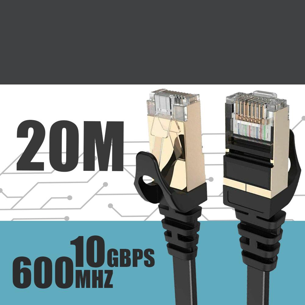 Cat7 RJ45 Ethernet Network Cable Cat7 Lead 10Gbp 600Mhz LAN UTP Patch Gold plated สายแลนสำเร็จรูปพร้อมใช้งาน ยาว 2เมตร 5เมตร 10เมตร 15เมตร 20เมตร 30เมตร
