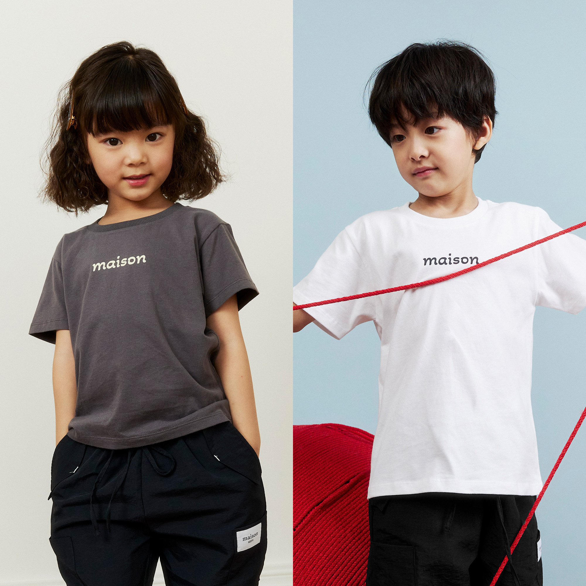 maison KEEPS Kids | Oversized Tee | Unisex | เสื้อยืดเด็ก ทรง oversized ผ้านุ่มพิเศษ | มีให้เลือก 3 Size ราคา 560 บาท*ส่งฟรี