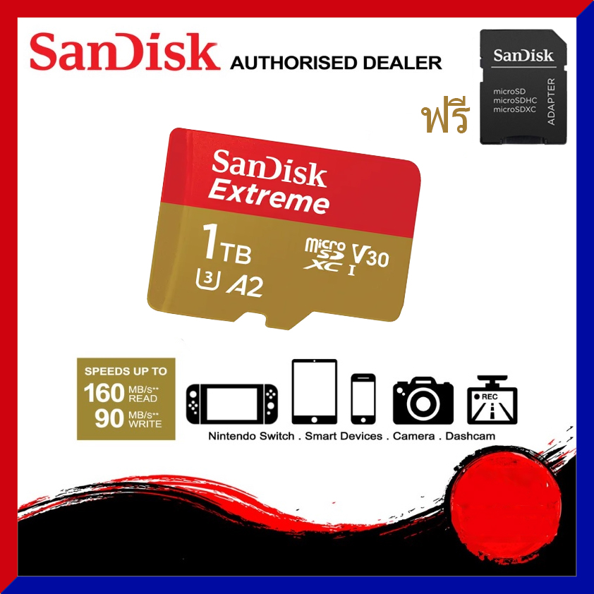 【 2 day delivery 】 SD Extreme micro 1TB 190MB/s R, 130MB/s (SDSQXAV-1T00-GN6MN) memory card, camera memory card, genuine memory card Micro SD card