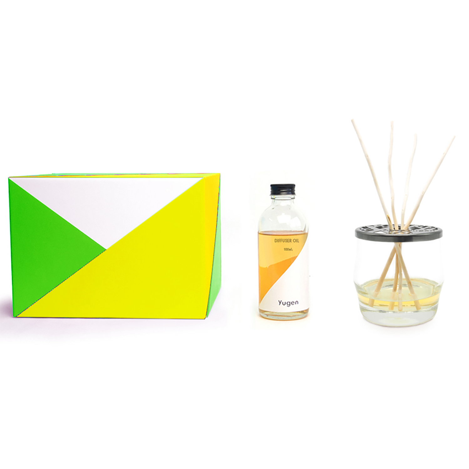 Yugen ชุดก้านไม้กระจายกลิ่นหอม กลิ่นเมล่อน (Yugen - Reed Diffuser 100 ml Set / Scent : Melon) ราคา 1,650 บาท*ส่งฟรี