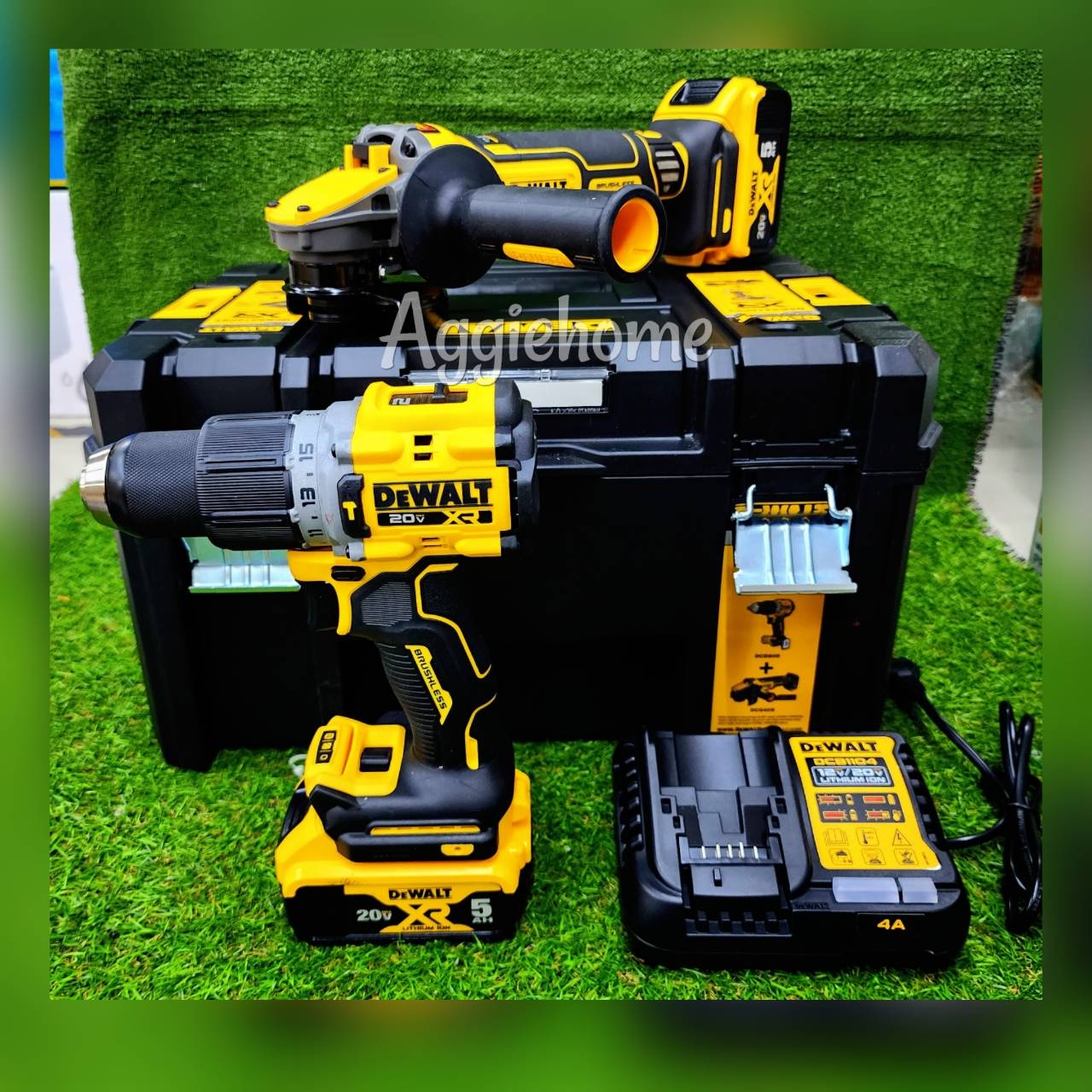 เครื่องมือช่างและอุปกรณ์ปรับปรุงบ้าน DeWalt ชุดสว่านกระแทกไร้สาย+ครื่องเจีบร์ไร้สาย รุ่น DCK2216P2T แบตเตอรี่ 5.0AH 2 ก้อน แท่นชาร์จเร็ว กล่องเครื่องมือ TSTAK เจียร์ สว่าน จัดส่ง KERRY ราคา 15,799 บาท*ส่งฟรี