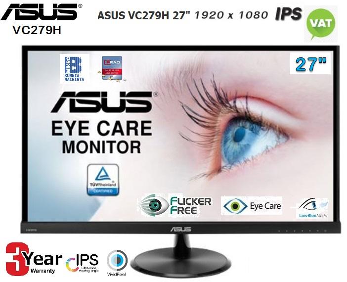 MONITOR (จอมอนิเตอร์) ASUS VC279H Ultra-low Blue Light Monitor - 27