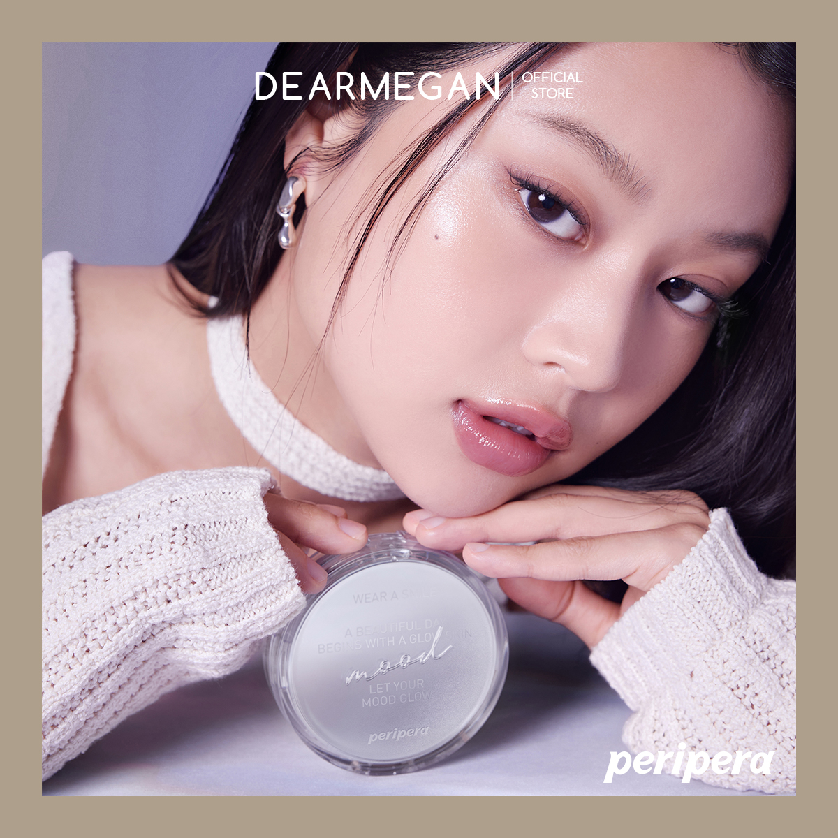 PERIPERA MOOD VEGAN GLOW CUSHION SPF50+, PA++++ คุชชั่น ราคา 1,100 บาท*ส่งฟรี