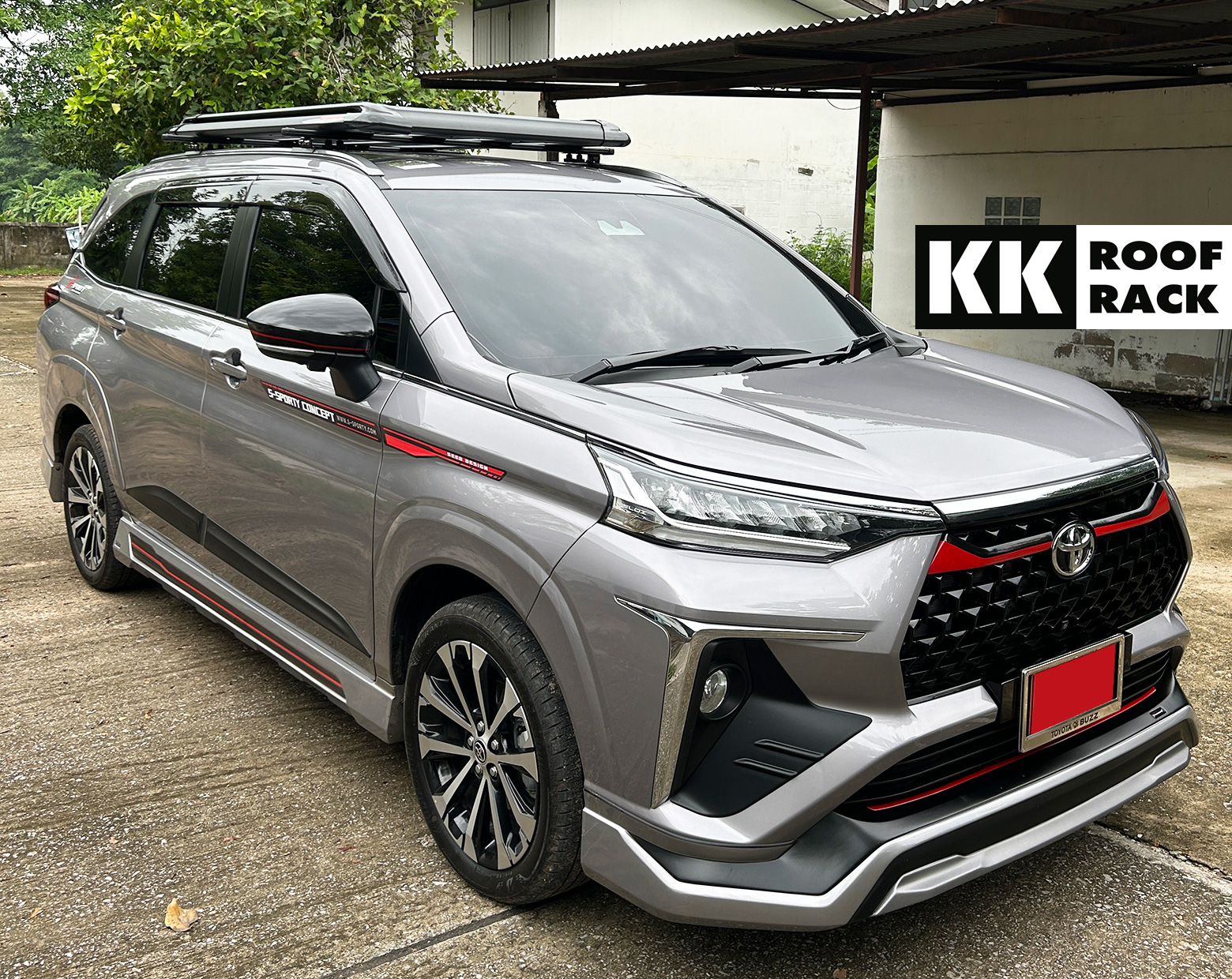 แร็คหลังคา Toyota Veloz และแร็คพร้อมถาด Carryboy ราคา 1,150 บาท*ส่งฟรี