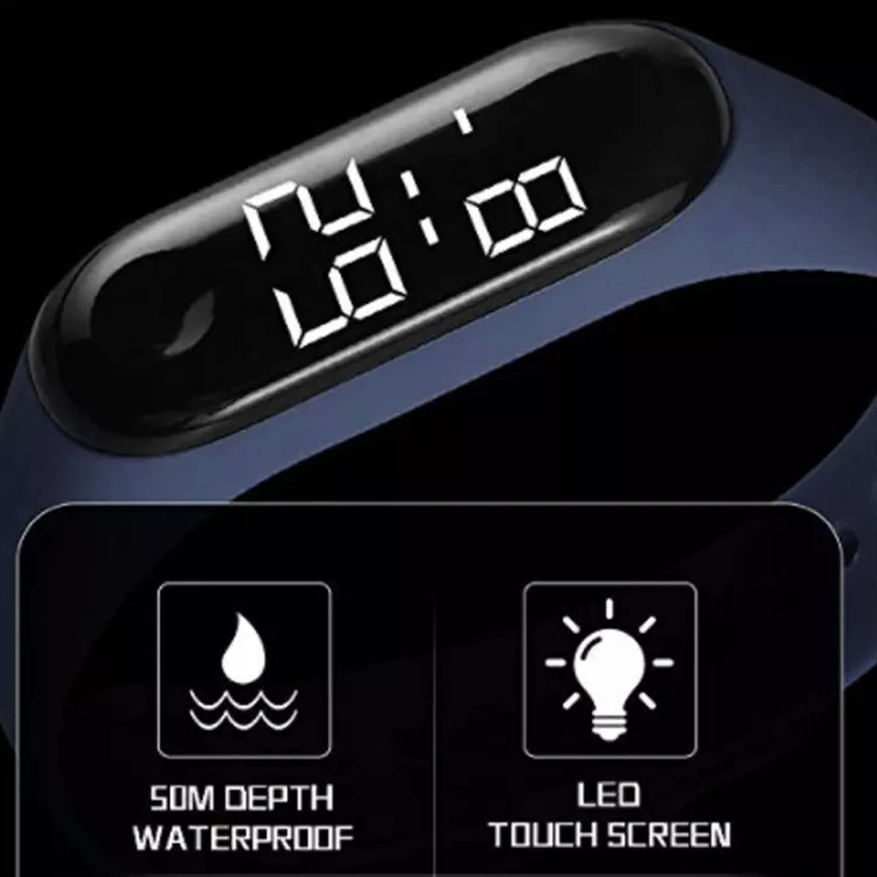 ภาพประกอบของ นาฬิกาข้อมือ LED นาฬิกาผู้หญิง หน้าจอสัมผัส ลำลอง สร้อยข้อมือกีฬา นาฬิกาสุภาพสตรี Casual Digital แฟชั่น ลำลอง ราคาถูก (ส่งจากไทย) LED06