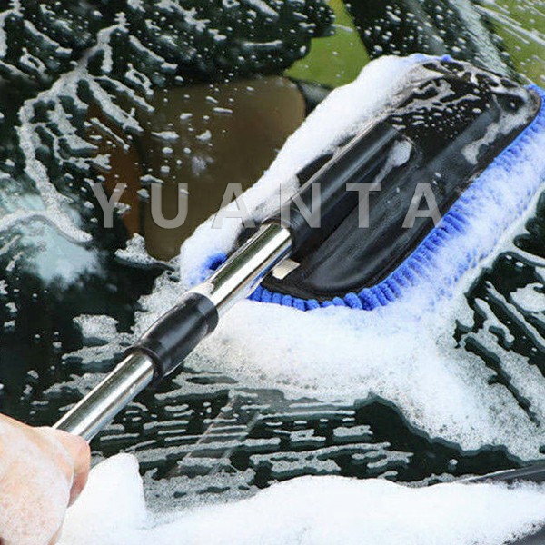 ภาพประกอบของ YUANTA แปรงลงแว็กซ์ ล้างรถ  ไม้ถูพื้นล้างรถ ยืด หด ได้ car wash wax brush