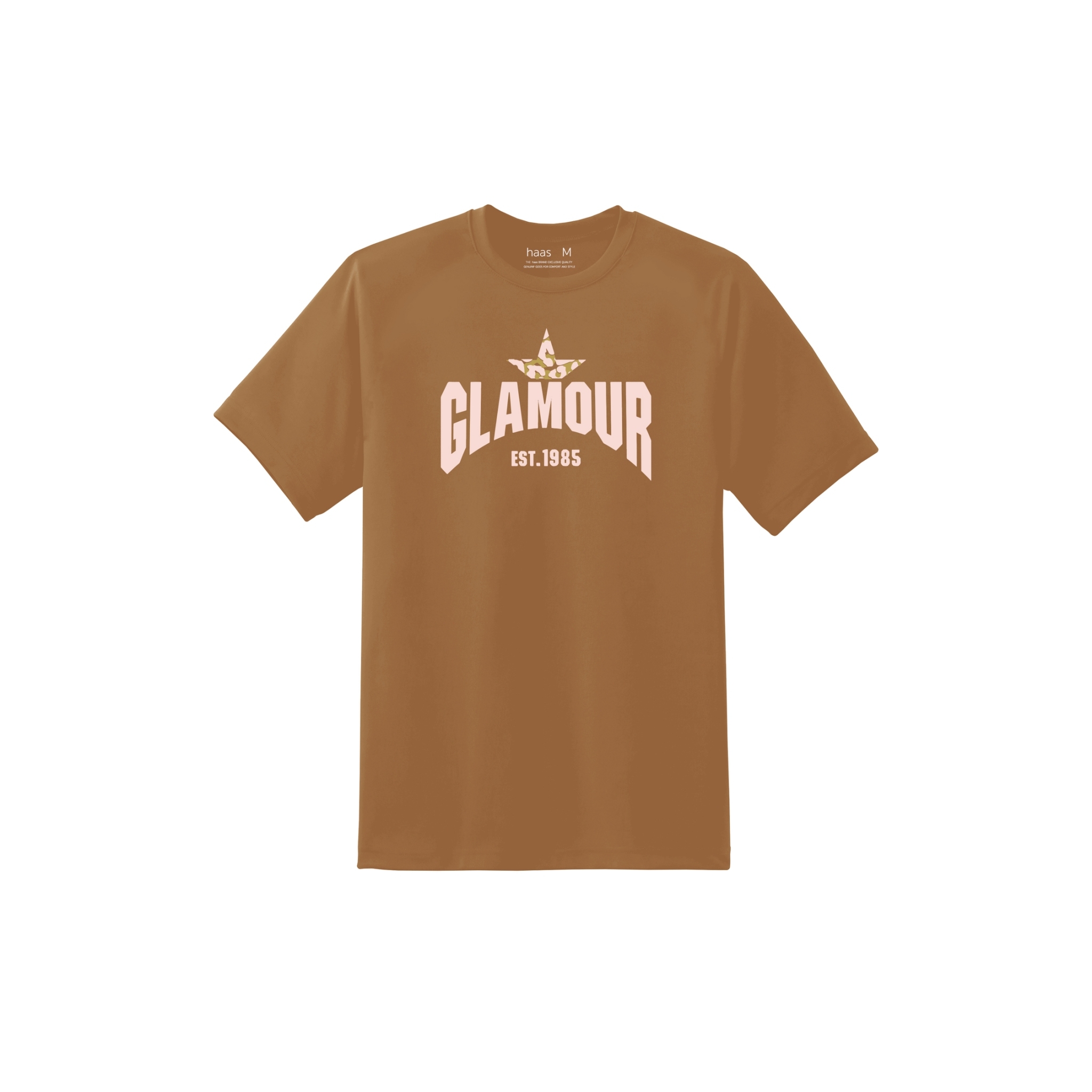 haas : NEW เสื้อยืดคอกลม Unisex สกรีน "GLAMOUR " รหัส SHSK2735 ราคา 259 บาท*ส่งฟรี