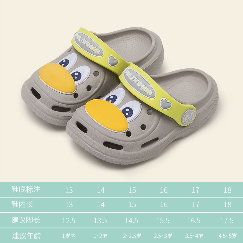 รองเท้าแตะสำหรับเด็ก Xia Nan 1-3 ปีกันลื่น 2 ทารกและเด็กเล็กทารกหญิงน่ารักเด็กระบายอากาศชายด้านล่างนุ่มรองเท้าหลุม