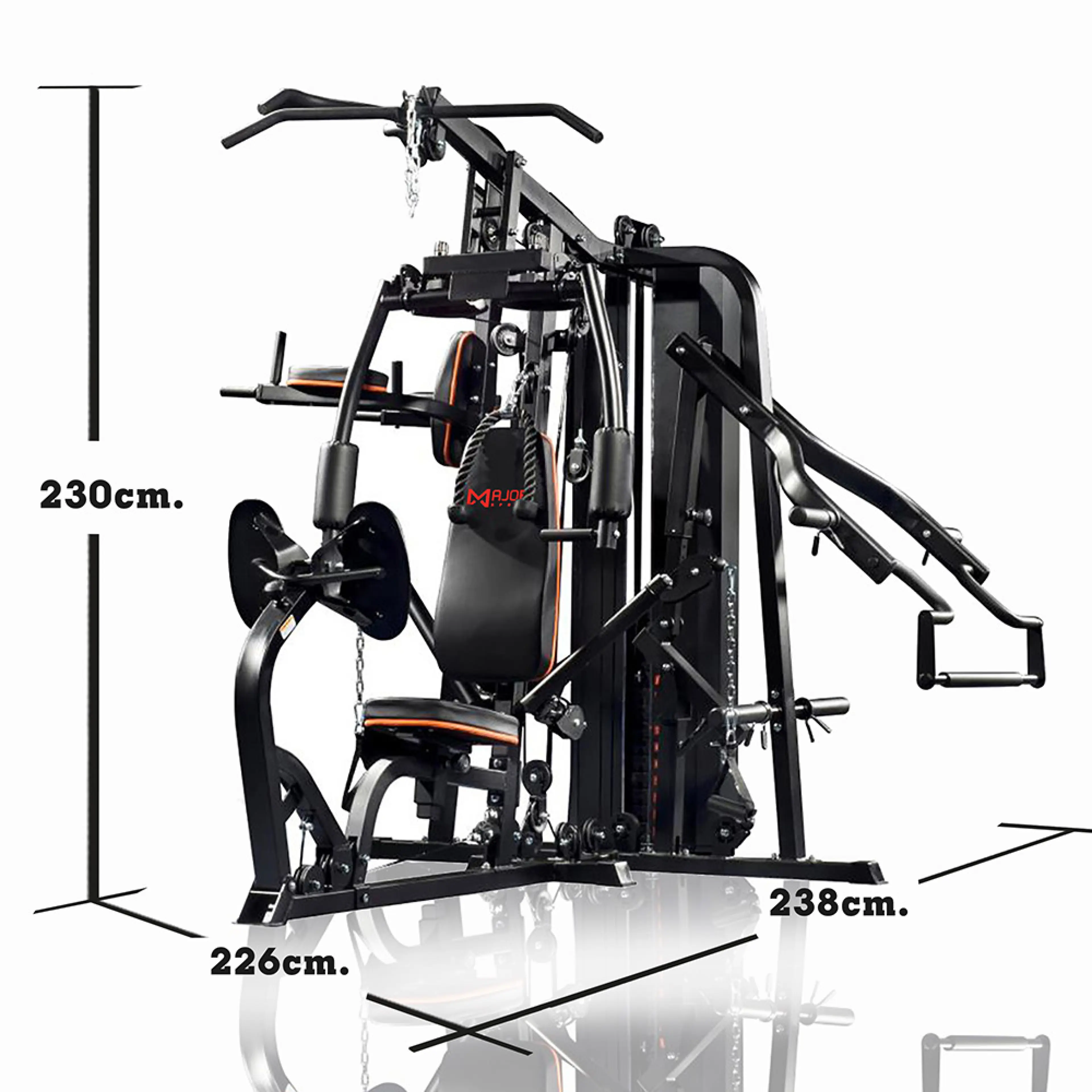 High-Quality 3.5 Station Home Gym Equipment for Full Body Strength Training with 14D Pads and 6 Steps for Cross Training