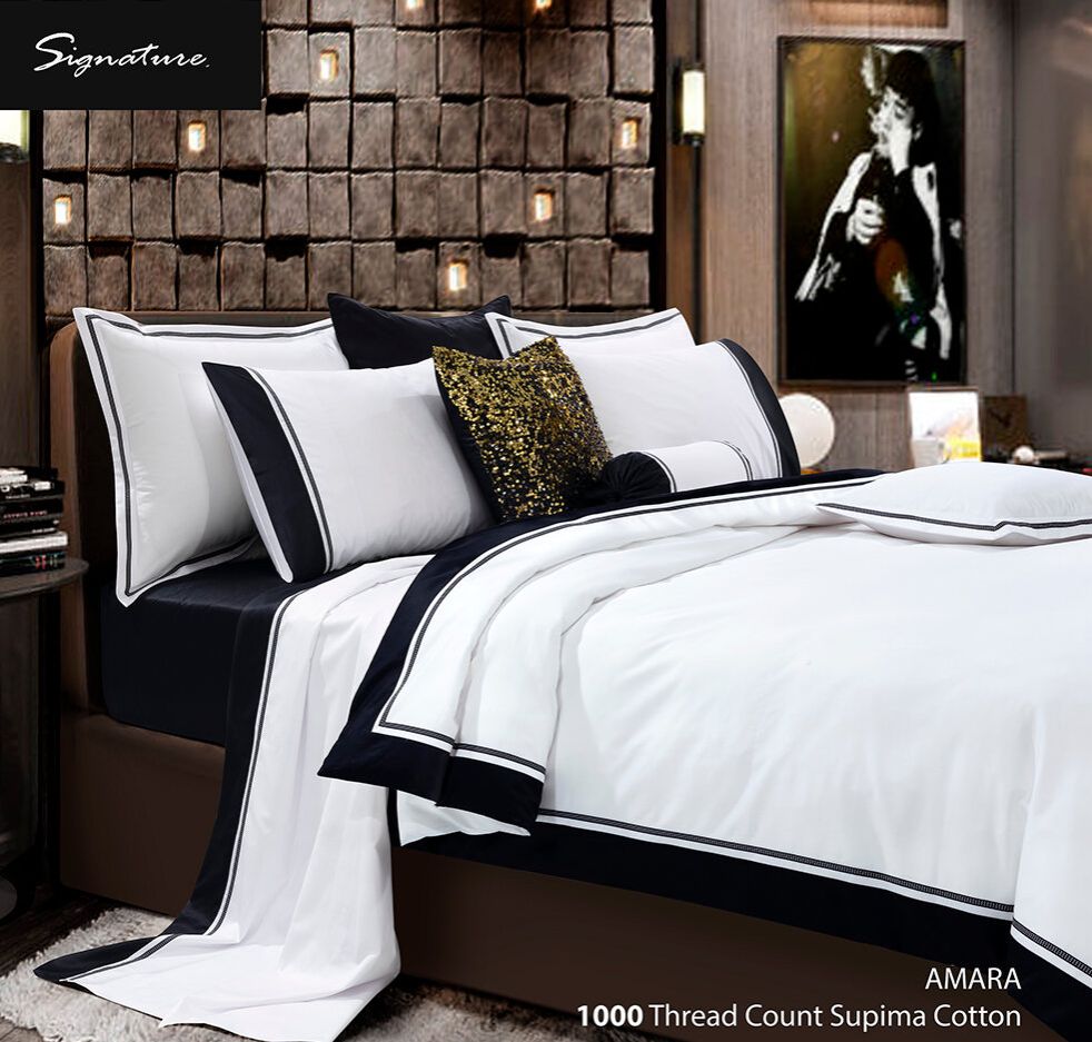 SANTAS HOME | ผ้าปูที่นอนแบบรัดมุม รุ่น AMARA | Supima cotton ทอ 1000 เส้นด้าย ราคา 9,930 บาท*ส่งฟรี