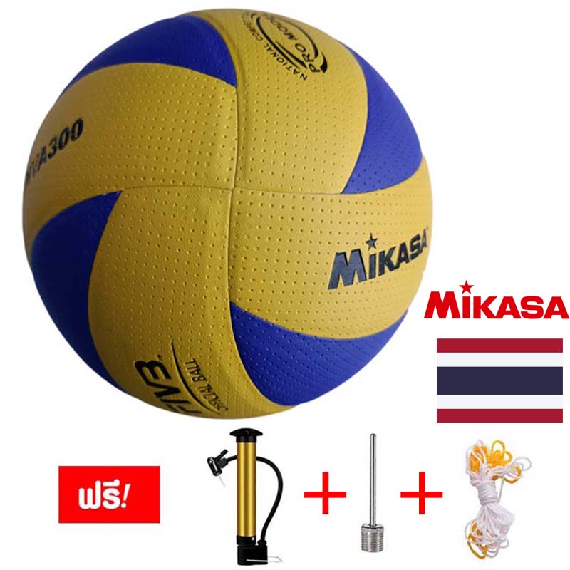 ลองดูภาพสินค้า จัดส่งภายใน 24 ชั่วโมง FIVB Official วอลเลย์บอล ลูกวอลเล่ย์บอล อุปกรณ์วอลเลย์บอล Mikasa MVA 300 หนังPU นุ่ม Volleyball ไซซ์ 5