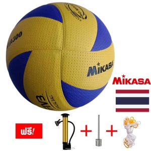 สินค้า จัดส่งภายใน 24 ชั่วโมง FIVB Official วอลเลย์บอล ลูกวอลเล่ย์บอล อุปกรณ์วอลเลย์บอล Mikasa MVA 300 หนังPU นุ่ม Volleyball ไซซ์ 5