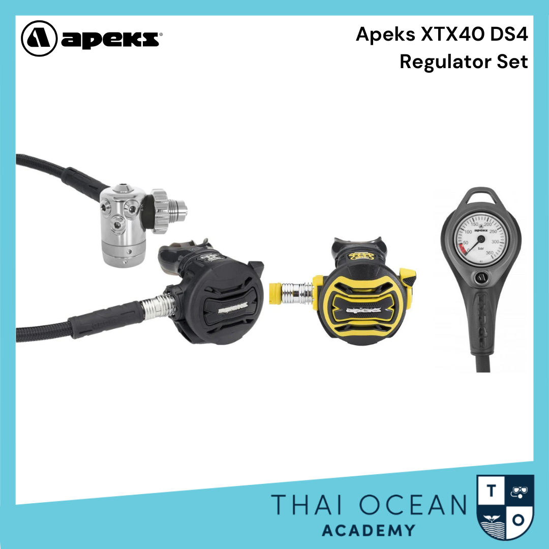 Apeks XTX40 DS4 + XTX40 Octopus Regulator Set (Full Set) ราคา 31,800 บาท*ส่งฟรี