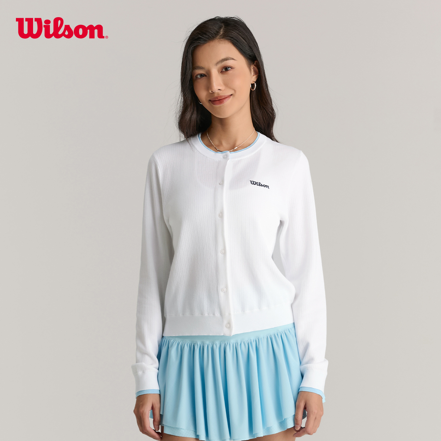 Wilson Women Finish Cardigan WW20117532WTA Official Store ราคา 4,071 บาท*ส่งฟรี
