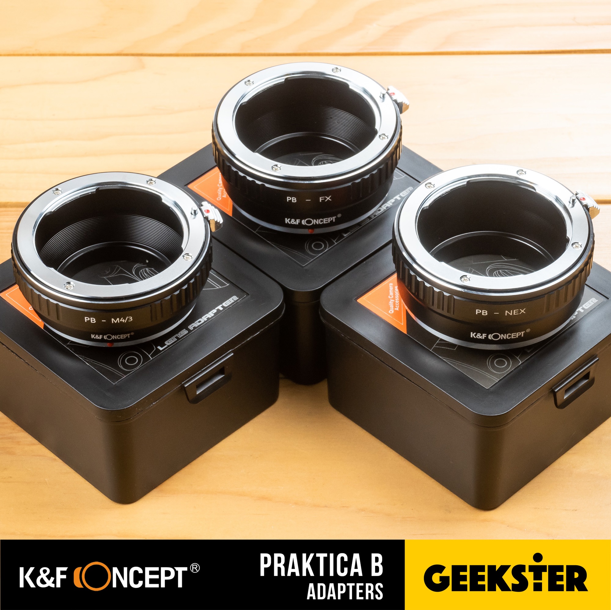 K&F Praktica B PB Adapter แปลงเลนส์ Praktica B เพื่อเอามาใส่กล้อง Mirrorless ( Lens mount adapter Praktica B PB For Mirrorless ) ( เมาท์แปลง ) ( PB-FX FX / PB-M43 M43 / PB-M4/3 M4/3 / PB-NEX NEX ) ( Geekster )