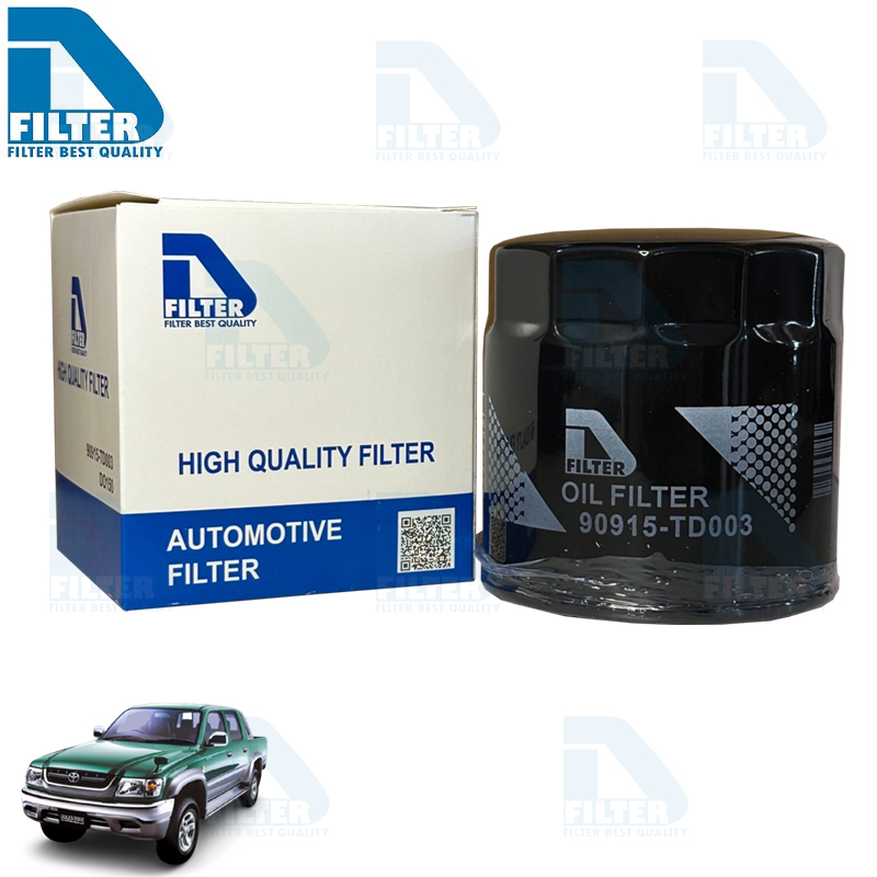 Oil Filter For Toyota Hilux Tiger D4D By D Filter ราคา 69 บาท*ส่งฟรี