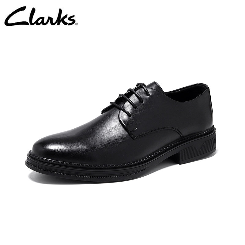 Clarks formal hotsell black shoes