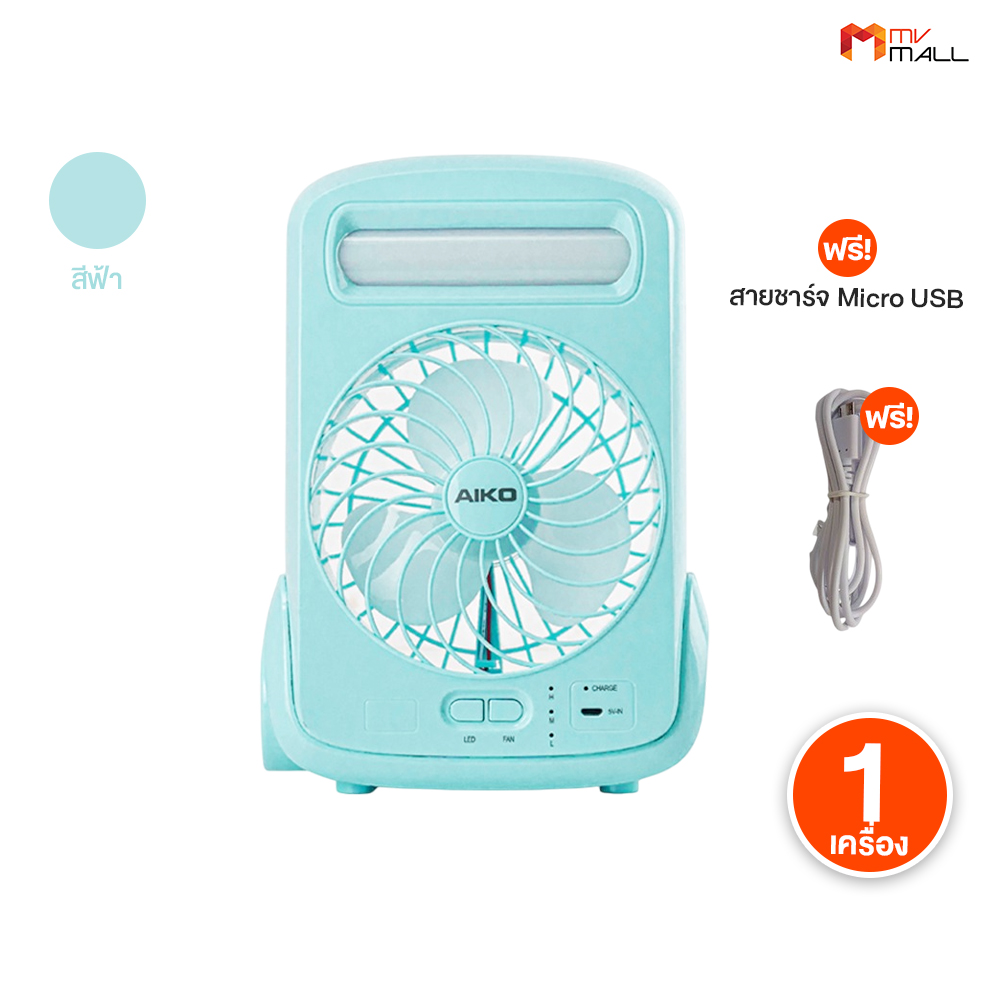(พร้อมส่ง) AIKO รุ่น KN-2825 พัดลมพกพา ราคา 382 บาท*ส่งฟรี