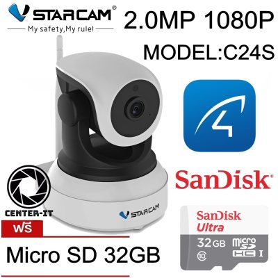 ดูภาพ VSTARCAM กล้องวงจรปิด IP Camera 2.0 MP and IR CUT รุ่น C24S สีขาว By.Center-it เพิ่มเติม VSTARCAM กล้องวงจรปิด IP Camera 2.0 MP and IR CUT รุ่น C24S สีขาว By.Center-it