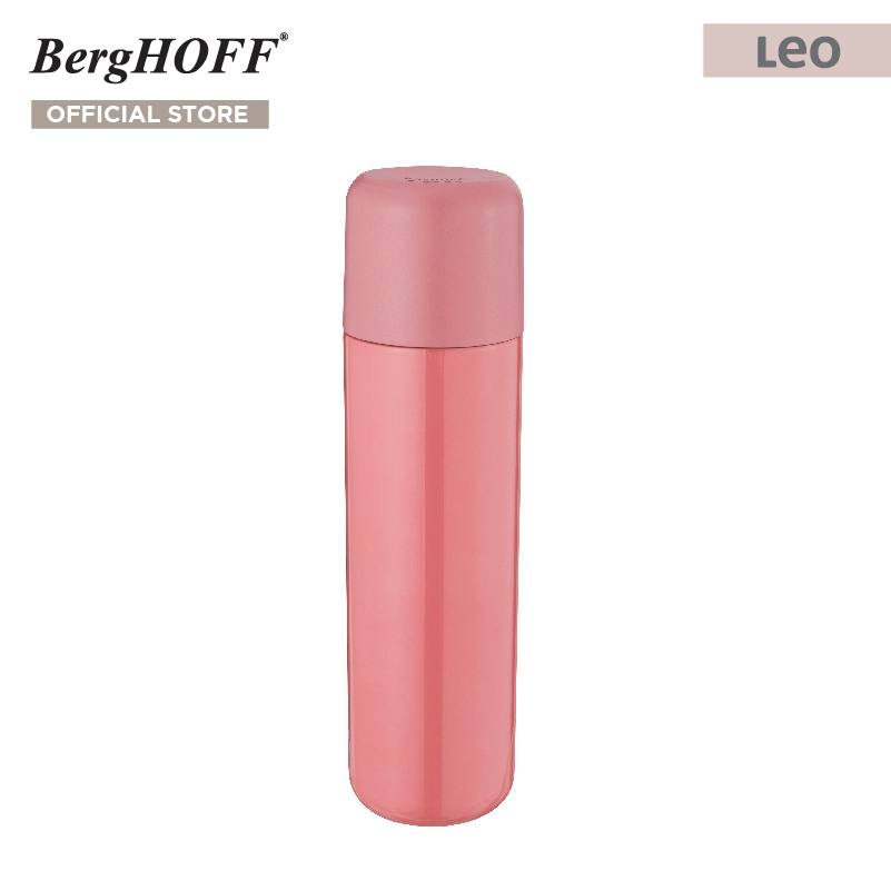BergHOFF กระติกน้ำสูญญากาศสแตนเลสสตีล รุ่น Leo ทนทาน 500 มล. สีชมพู 3950140 ราคา 1,112 บาท*ส่งฟรี