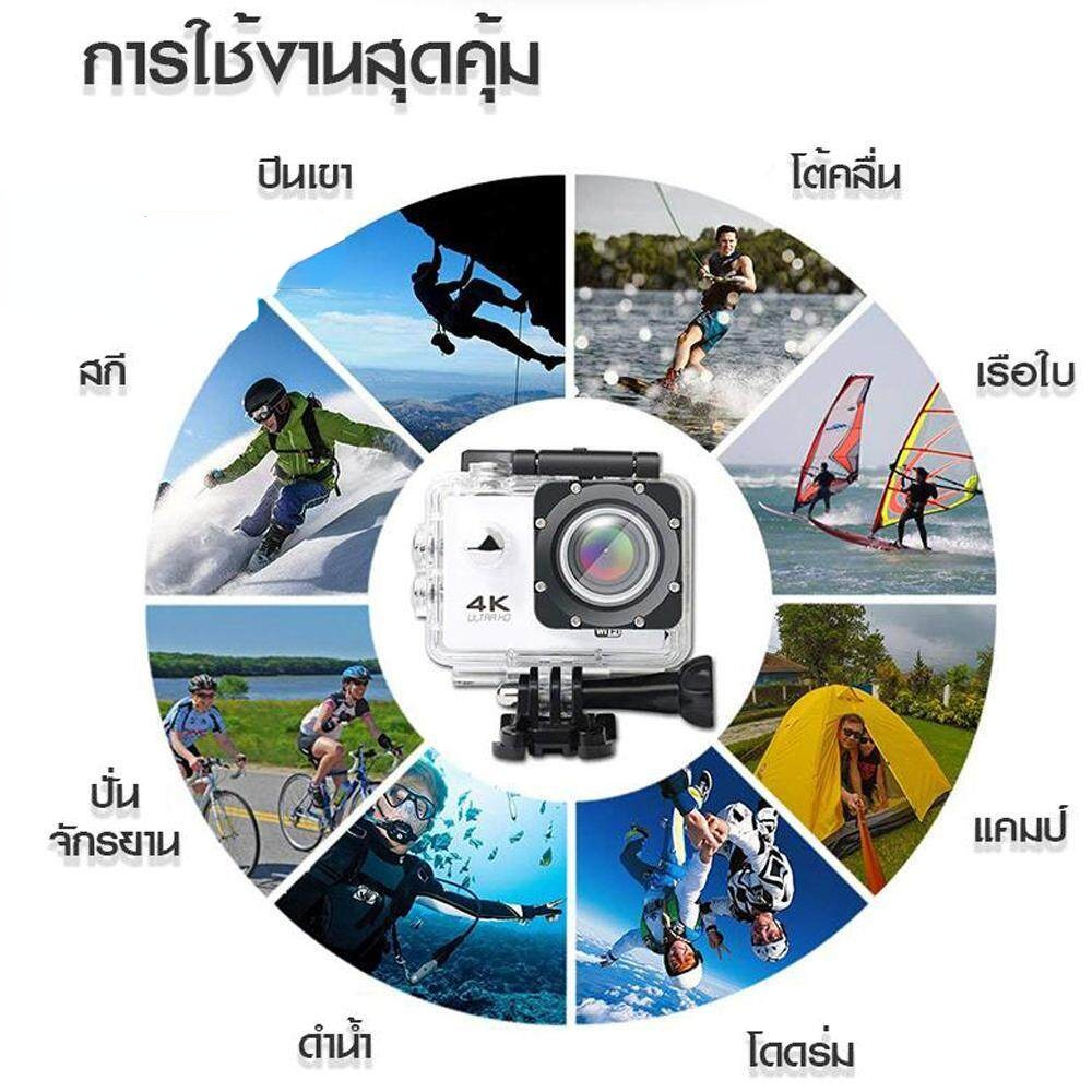 รูปภาพรายละเอียดของ 4Kกล้องติดหมวก กล้องมินิ ถ่ายใต้น้ำ กล้องกันน้ำ กล้องรถแข่ง กล้องแอ็คชั่น ขับเดินทาง ดำน้ำ กันน้ำ กันสั่น มั่นคง กล้อง Sport Action Camera