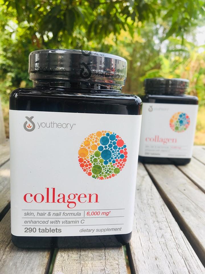 คอลลาเจน Youtheory® Collagen Skin, Hair & Nail Formula 6000mg 290 Tablets