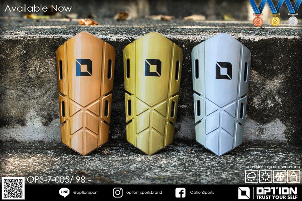 สนับแข้ง OPTION MEDAL (SHIN PAD GUARDS) ของแท้ 100% ลดราคาพิเศษ ราคาถูกมากๆ