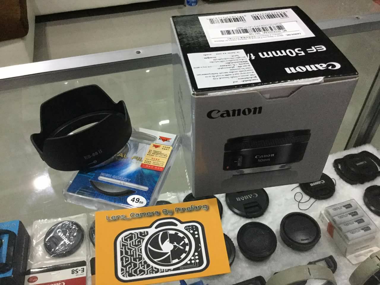 Canon 50mm f1.8 STM (ประกันศูนย์ 2 ปี) + Adapter MEIKE EF to EOS M แถมฟรีฮูด ฟิลเตอร์