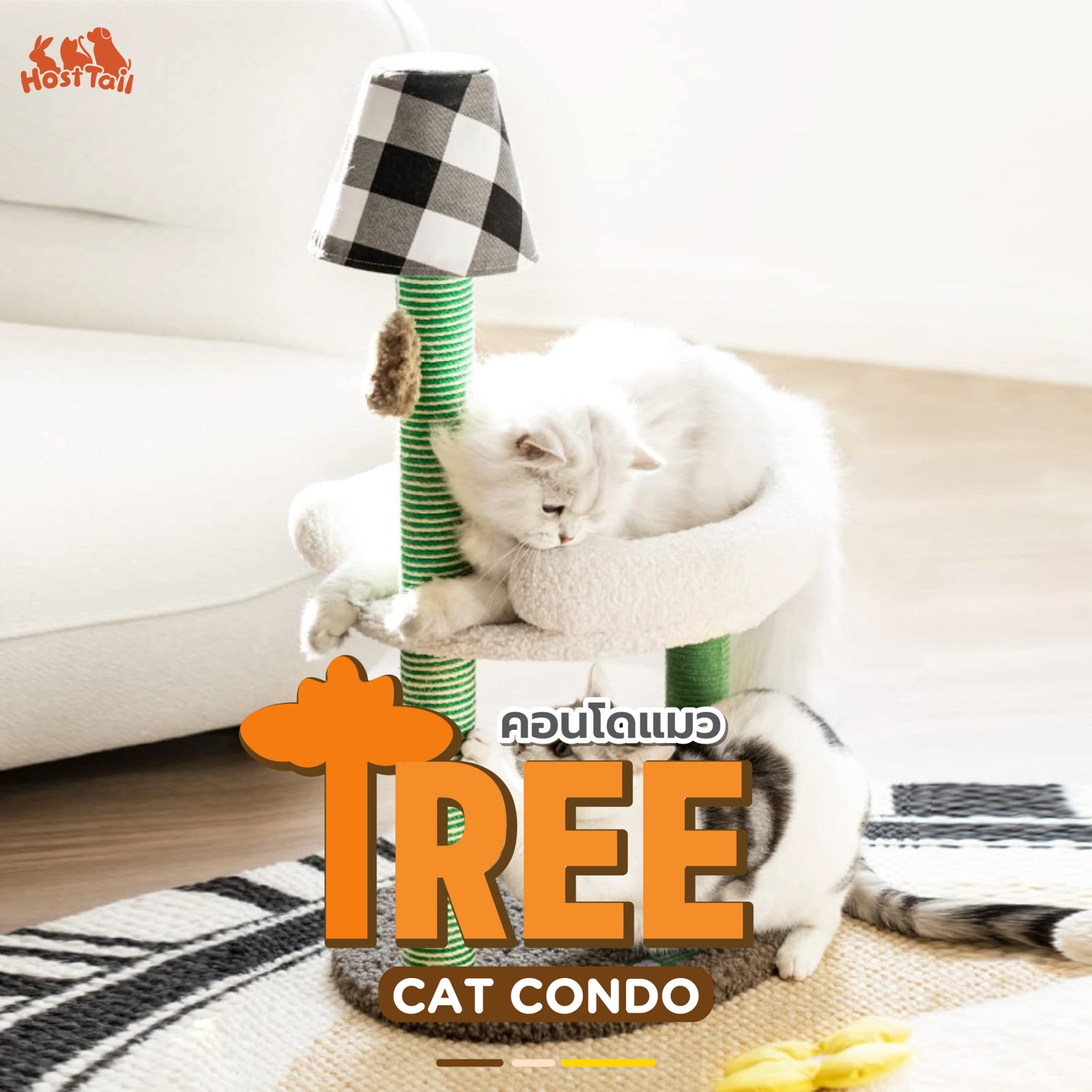 Hosttail คอนโดแมว รุ่น Tree ราคา 990 บาท*ส่งฟรี
