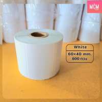 สติกเกอร์ความร้อน สีขาว ขนาด 30x20 40x30 50x30 50x35 50x50 60x40 80x50 ฉลากสินค้า สติ๊กเกอร์บาร์โค้ด