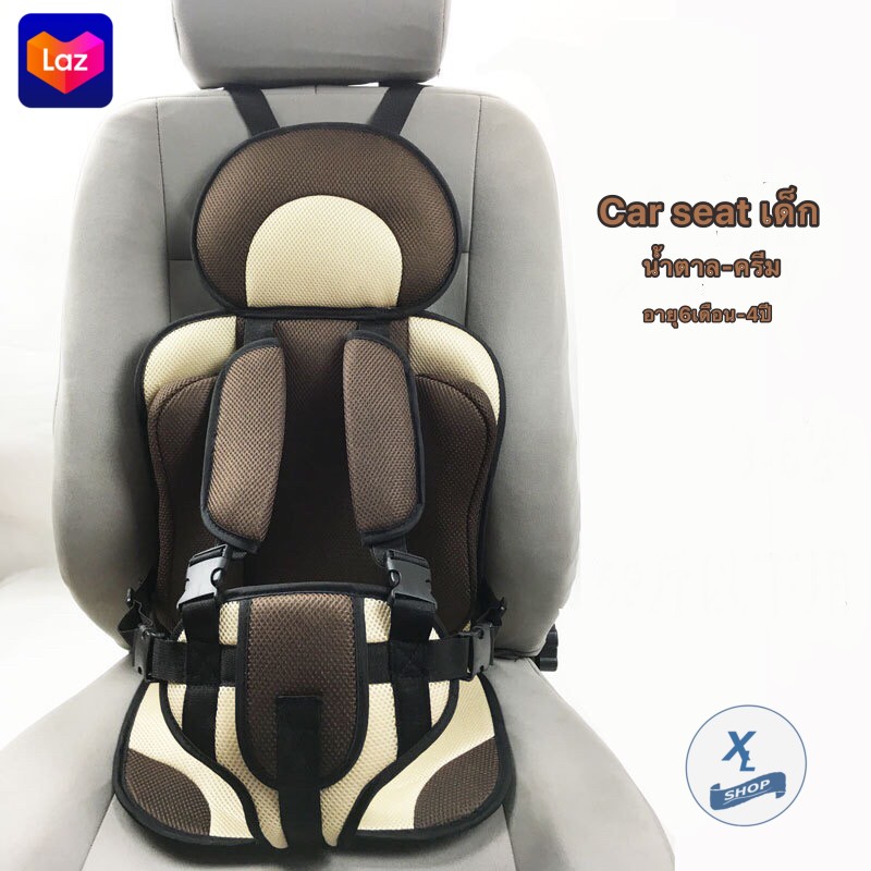 รูปภาพของ Car seat คาร์ซีทเด็ก คาร์ซีทเบาะนั่งเด็กในรถมัลติฟังก์ชั่น เบาะนิรภัยสำหรับเด็กในรถยนต์ พับได้เข็มขัดนิรภัย Babyเบาะรองนั่งสำหรับเด็ก