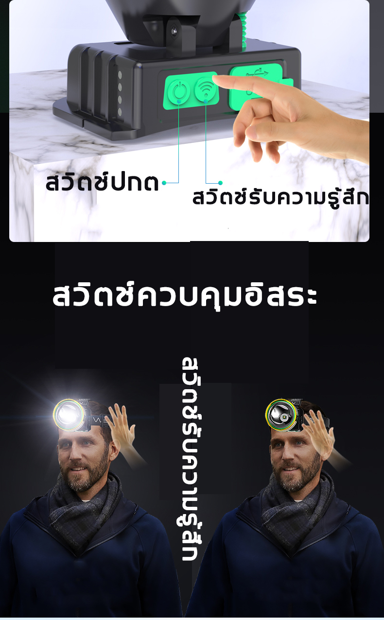 ข้อมูลเพิ่มเติมของ 【ส่องแสงระยะ10KM】ไฟฉายคาดหัว led กำลังไฟ100000W ไฟ ฉาย คาด หัว ชาร์จได้ สปอตไลท์อันทรงพลัง การออกแบบกันน้ำ หัวไฟฉายคาดหัว ไฟฉายคาดหัวแท้ ไฟฉายแรงสูงไกล ไฟส่องกบ ไฟฉายคาดศรีษะ ไฟฉายกันน้ำแท้ ไฟฉายแรงสูงแท้ ไฟคาดหัวแรงสูง ไฟฉายคาดหัวแรงสูง ไฟคาดหัวแบตอึด