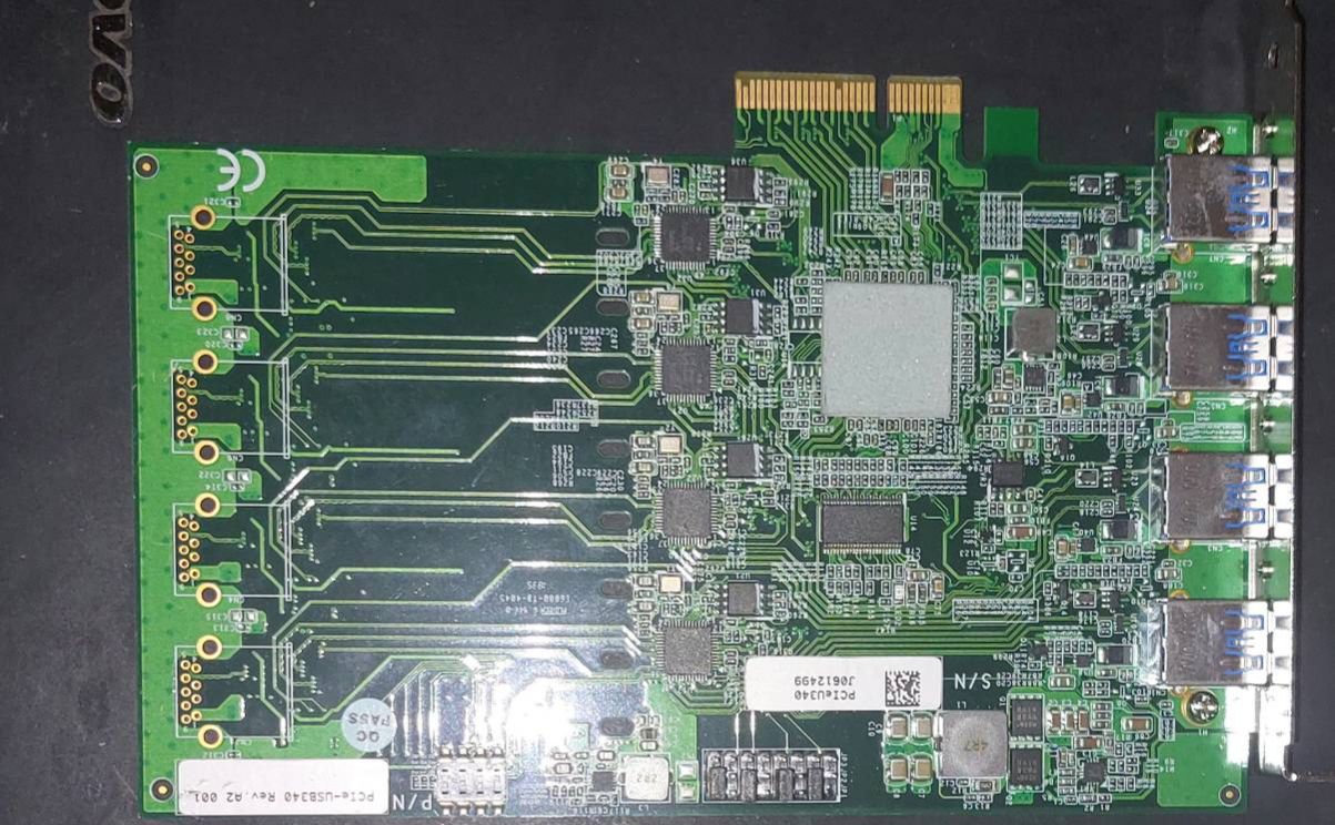 Neousys PCIe-USB340 4-port USB 3.0 host adapter card with 4x independent USB 3.0 controllers. (second hand.) ราคา 2,500 บาท*ส่งฟรี