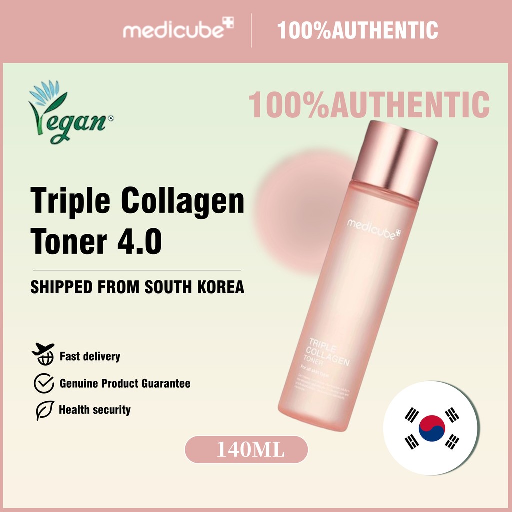[Medicube] Triple Collagen Toner 4.0 (140ml) | Radiant Collagen Moisturises & Hydrates Instantly ราคา 198 บาท*ส่งฟรี