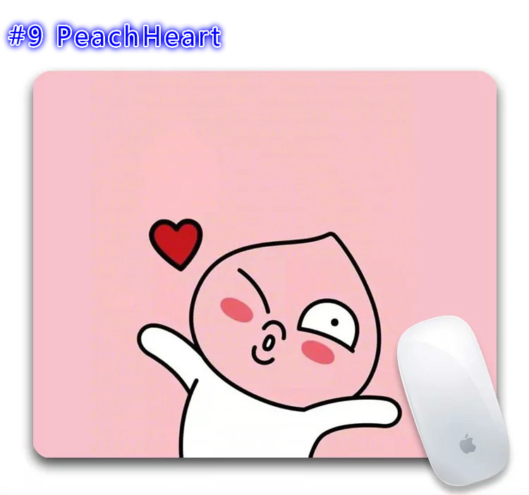 Super cute Mouse pad แผ่นรองเมาส์ Peach