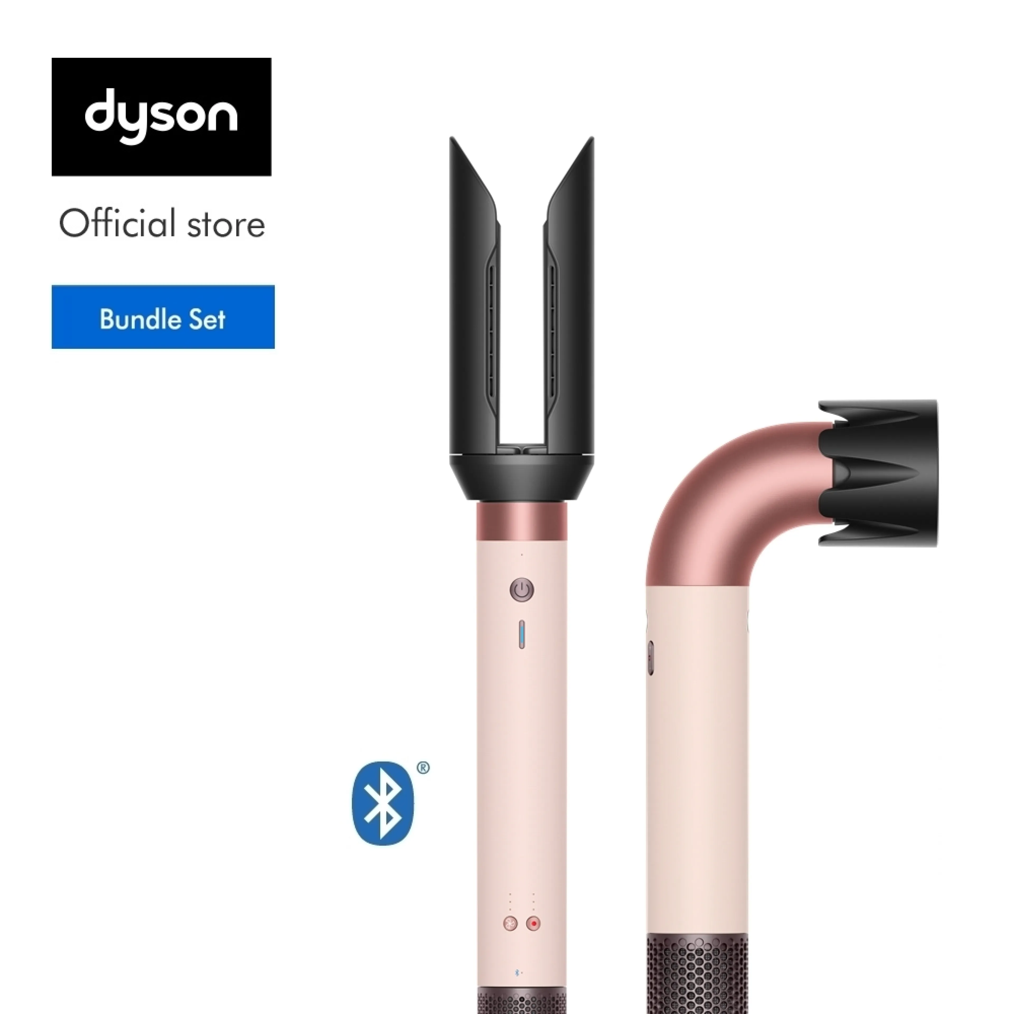 [Bundle set] Dyson Airwrap Co-anda2x multi-styler and dryer อุปกรณ์จัดแต่งทรงผม และ Dyson Supersonic r hair dryer สี Ceramic pink/Rose gold