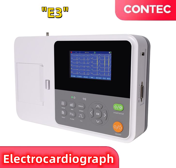 CONTEC E3 3 Channel 12 lead Touch ECG Electrocardiograph, Interpretation with PC Software+ Printer ราคา 17,958 บาท*ส่งฟรี