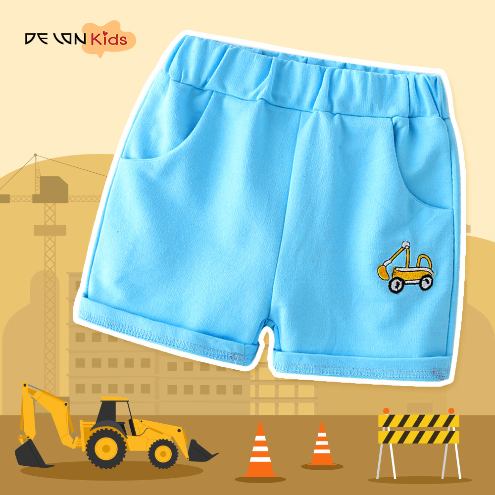 DELON KID กางเกงขาสั้น เด็ก เสื้อผ้าเด็ก เสื้อผ้าแฟชั่น ชุดเด็กผู้ชาย ผ้าคอตตอน 100% เอวยางยืด AA6025 **SIZE L , XXL ** ราคา 155 บาท*ส่งฟรี