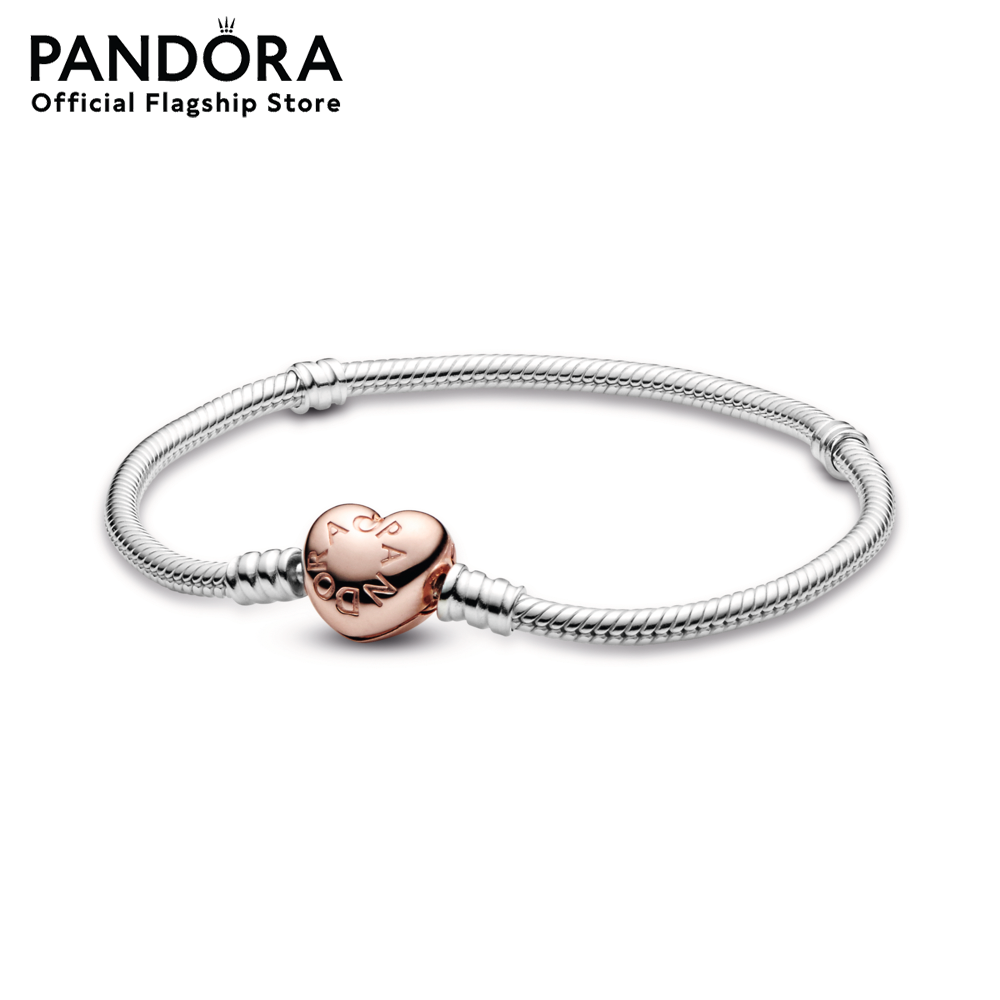 Pandora Sliver Heart Clasp Snake Chain Bracelet Jewelry Bracelet Rose Color Rose Bracelet Rose Bracelet Rose Bracelet Heart Bracelet Heart Charm Charm Bracelet Bracelet with Charms Pandora Bracelet Pandora ราคา 3,825 บาท*ส่งฟรี