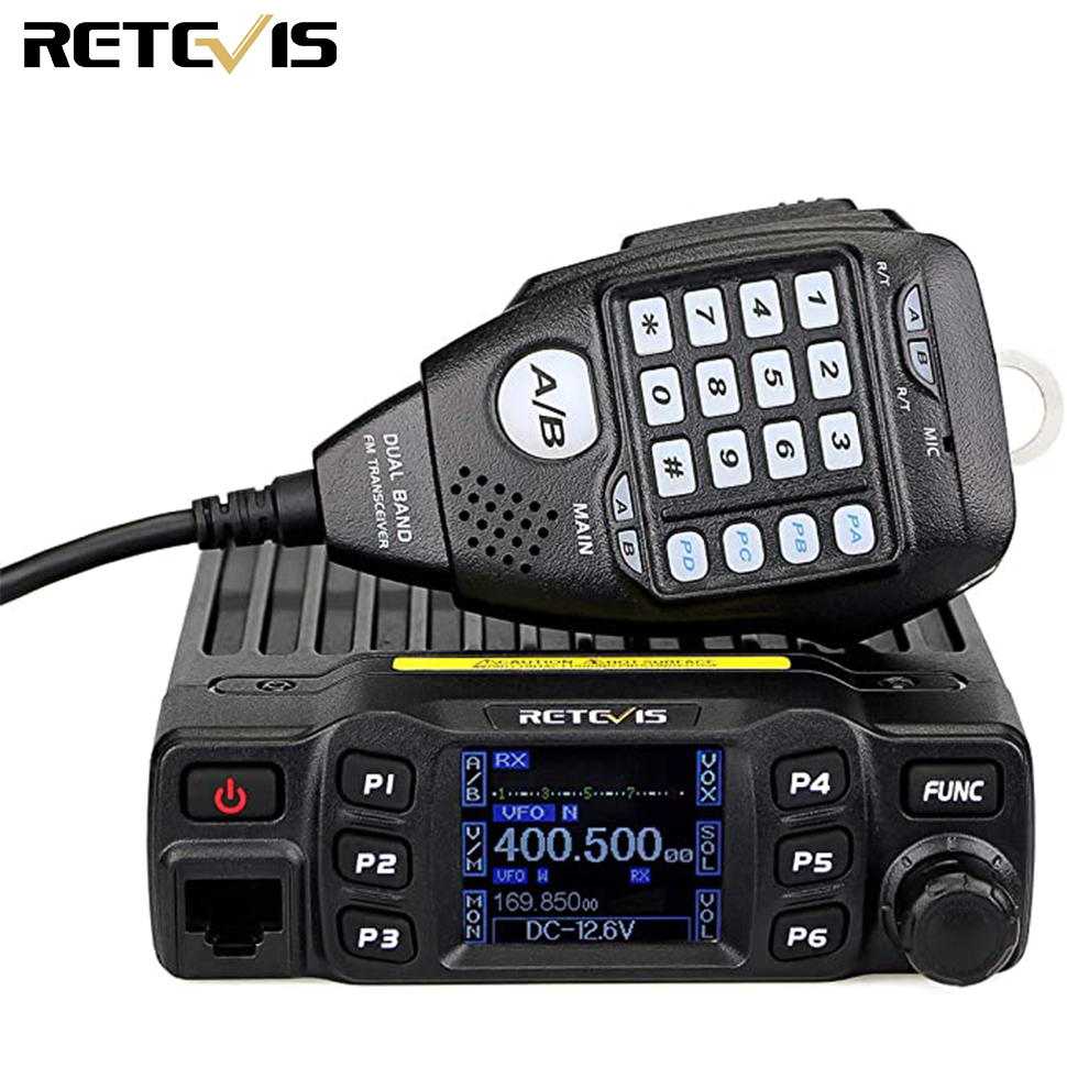 Retevis RT95 Mobile Radio Dual Band Transceiver VHF 136-174 MHz UHF 430-490 MHz 25W Color LCD Mobile Two Way Radio with DTMF Function (Black, 1 Pack) ราคา 4,079 บาท*ส่งฟรี