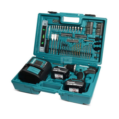 ดูภาพ Makita DDF453FX13 สว่านไขควง 1/2 นิ้ว 18V LXT พร้อมแบตตารี่ 18V 3Ah x 2 ก้อน + แท่นชาร์ต DC18SD และอุปกรณ์เสริม 101 ชิ้น เพิ่มเติม Makita DDF453FX13 สว่านไขควง 1/2 นิ้ว 18V LXT พร้อมแบตตารี่ 18V 3Ah x 2 ก้อน + แท่นชาร์ต DC18SD และอุปกรณ์เสริม 101 ชิ้น