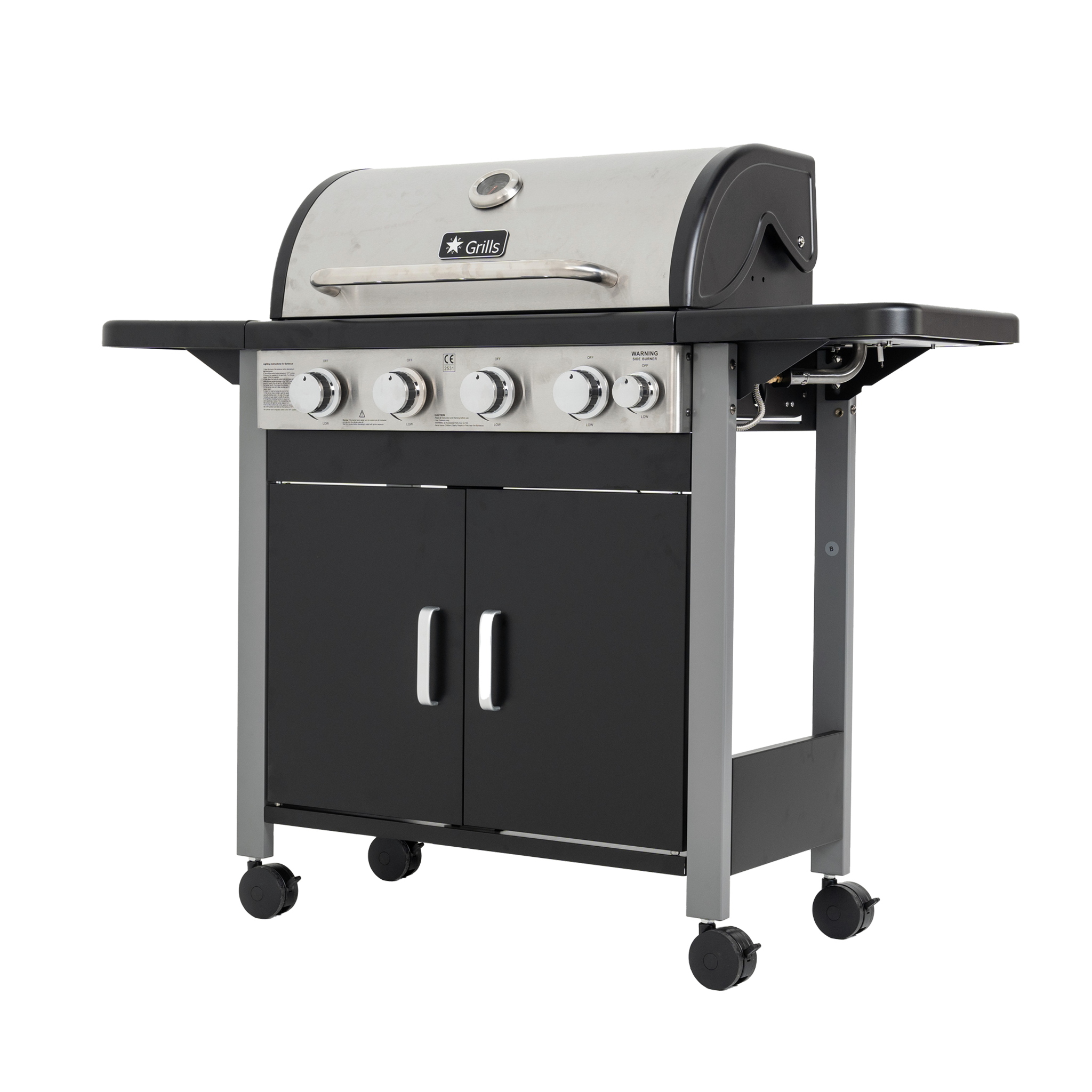 BBQ Barbecue Grill Gas Grill Stainless BBQ 4 burner Gas ฺBBQ Grill stainless steel Ready to ship in Thailand Barbecue outdoor grill ราคา 10,499 บาท*ส่งฟรี