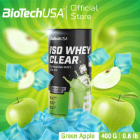 BioTechUSA Iso Whey Zero Clear 400g Green apple (เวย์โปรตีนไอโซเลต รสแอปเปิ้ลเขียว ลีนเวย์) เวย์โปรตีนแบบใส ไม่มีกลิ่นนม เพิ่ม บำรุง เสริมกล้ามเนื้อ Whey Protein Isolate