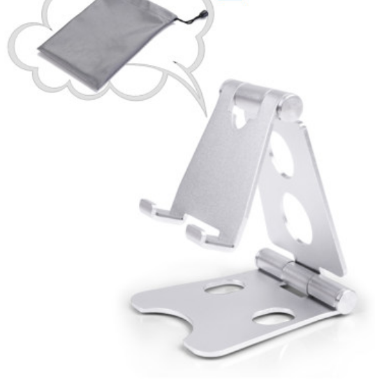 Phone Desk Stand Holder - ที่วางโทรศัพท์ตั้งโต๊ะ,Aluminum Desktop Solid Portable Universal Desk Stand for All Mobile Smart Phone Tablet Display QT Mobile