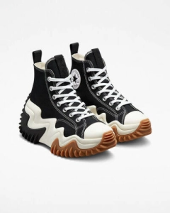 สินค้า ใหม่ รองเท้าผ้าใบ Converse Run Star Motion Hi Shoes (171545C) - สีดำ
