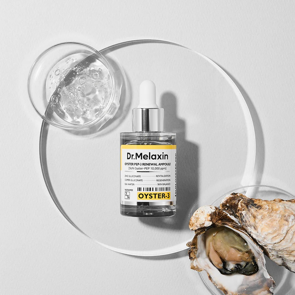 Shipping from Bangkok | Dr. Melaxin Oyster Pep3 Renewal Ampoule 30ml ราคา 499 บาท*ส่งฟรี