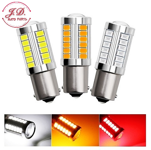 หลอดไฟเลี้ยว  ไฟท้ายรถยนต์  ไฟเบรค LED 33 ชิพ  T20 7440 7443 1156  1157 สำหรับรถยนต์  ราคา 1ชิ้น