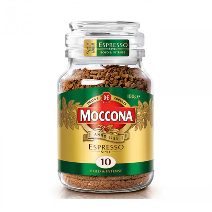 MOCCONA ESPRESSO STYLE 10 BOLD&INTENSE 200g. มอคโคน่า เอสเปรสโซ่ สไตล์ กาแฟฟรีซดราย 200 กรัม ราคา 415 บาท*ส่งฟรี